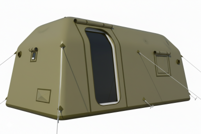 Палатка надувная пневмокаркасная 5,7 х 3 х 2 м