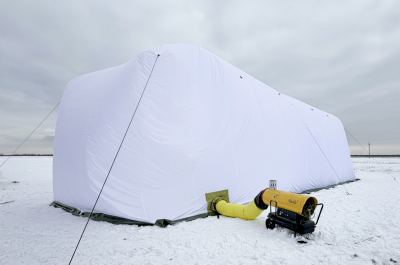 Бескаркасная палатка 10х5х4 м